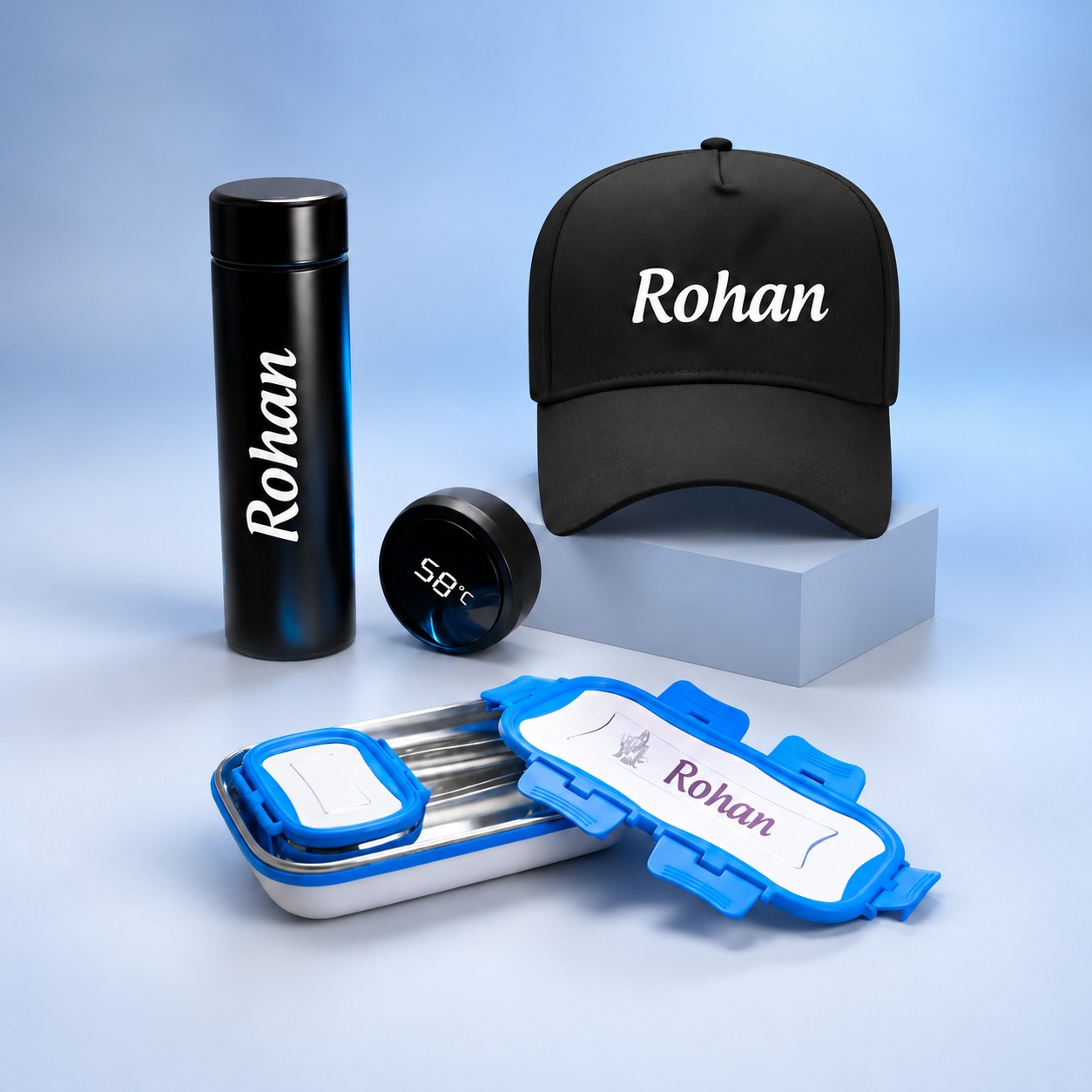 TB3 Tiffin Box , Bottle ,Cap Set (Clone)